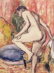 Toilettet, 1883 (pastel og kridt på papir)